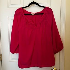 XL Hot Pink LOFT Blouse
